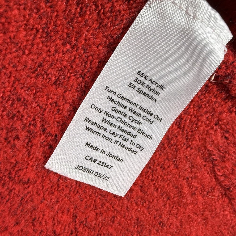 Talbots Cardigan Sweater‎ Womens XLP Red Jewel Buttons V Neck Pockets Christmas - Picture 7 of 12
